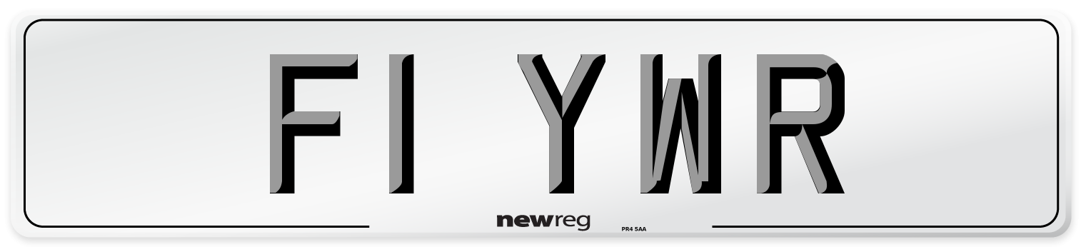 F1 YWR Number Plate from New Reg